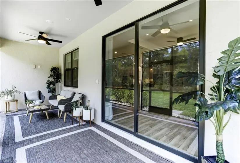 Screened Lanai with Sliding Glass Doors