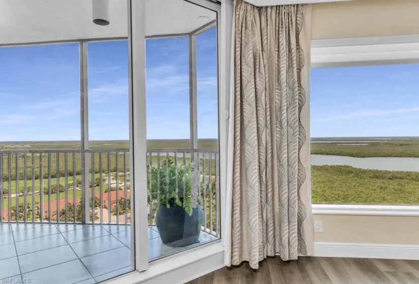 Unfurnished sunroom with a wealth of natural light