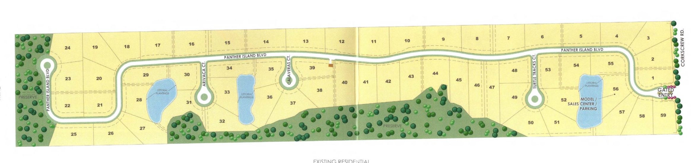 corkscrew estates siteplan